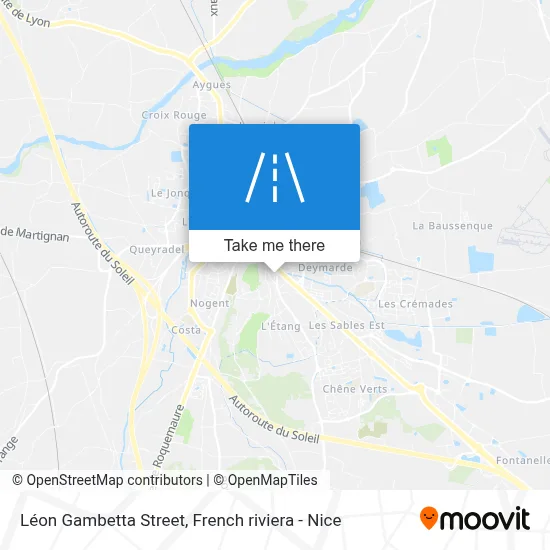 Rue Léon Gambetta map