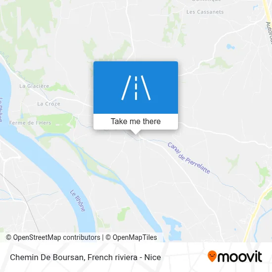 Chemin De Boursan map