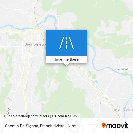 Chemin De Signac map