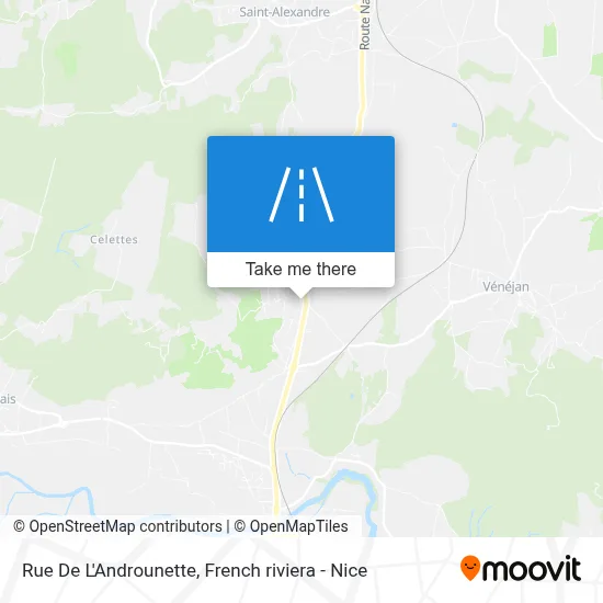 Mapa Rue De L'Androunette