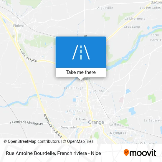 Rue Antoine Bourdelle map