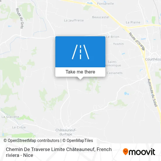 Chemin De Traverse Limite Châteauneuf map