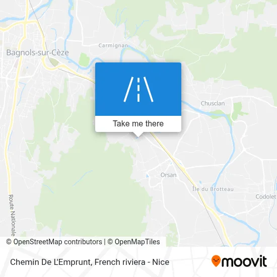 Chemin De L'Emprunt map