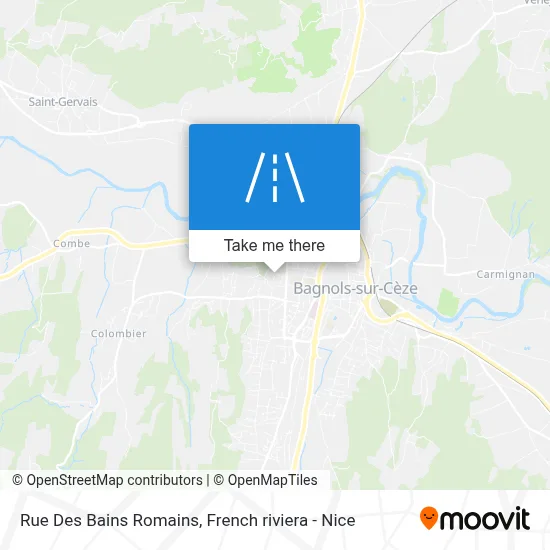 Rue Des Bains Romains map