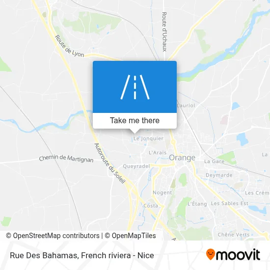 Rue Des Bahamas map