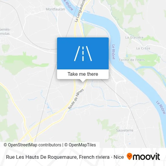 Mapa Rue Les Hauts De Roquemaure