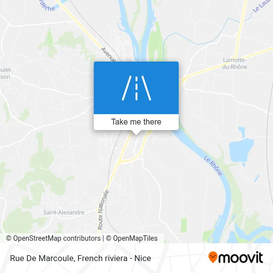 Mapa Rue De Marcoule