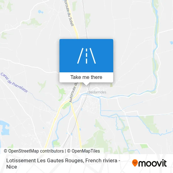 Mapa Lotissement Les Gautes Rouges