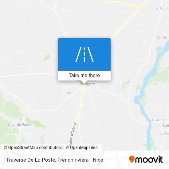 Traverse De La Poste map