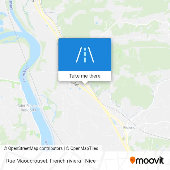Mapa Rue Maoucrouset