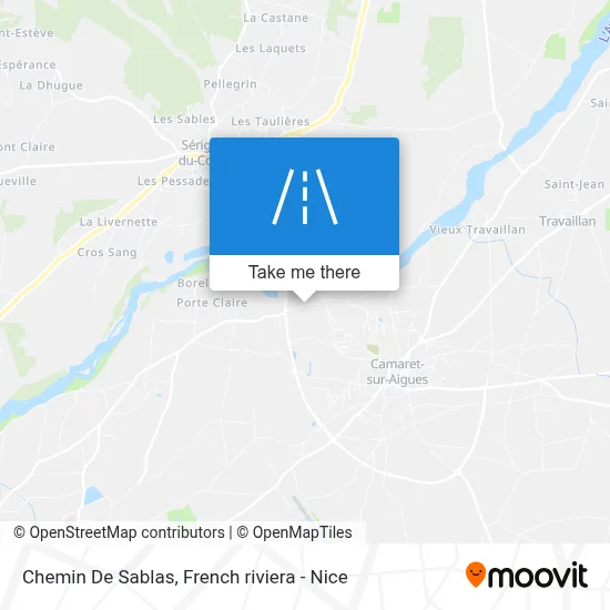 Chemin De Sablas map