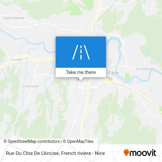 Mapa Rue Du Clos De L'Ancise