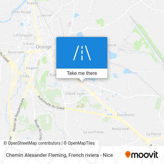 Chemin Alexander Fleming map