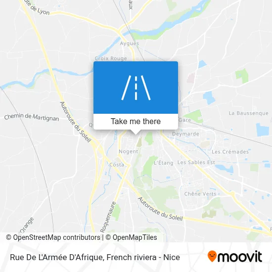 Rue De L'Armée D'Afrique map