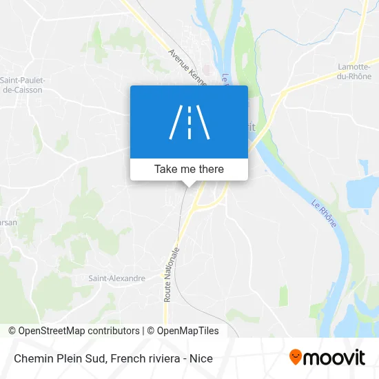 Chemin Plein Sud map