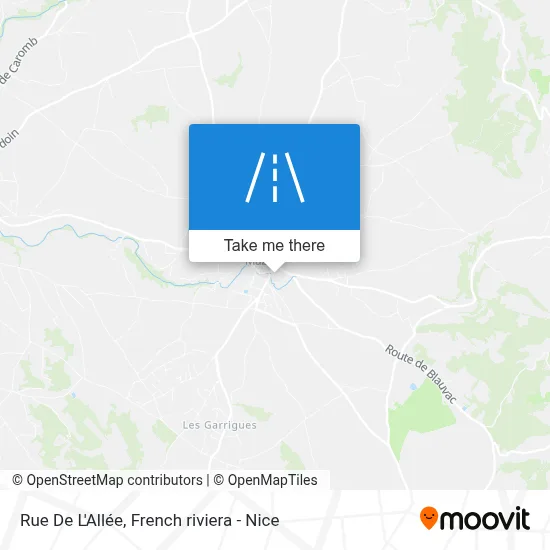 Rue De L'Allée map