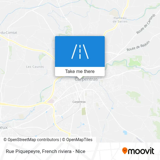 Mapa Rue Piquepeyre