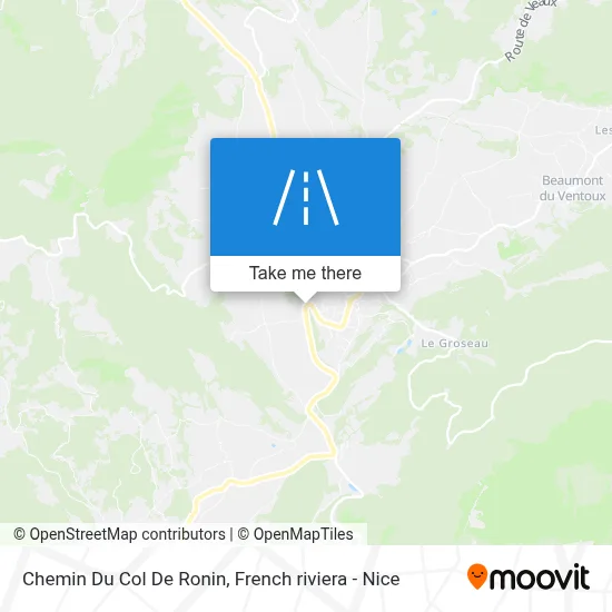 Chemin Du Col De Ronin map