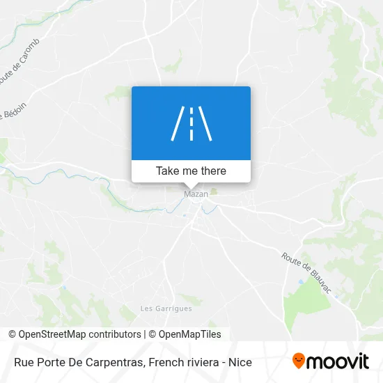 Rue Porte De Carpentras map