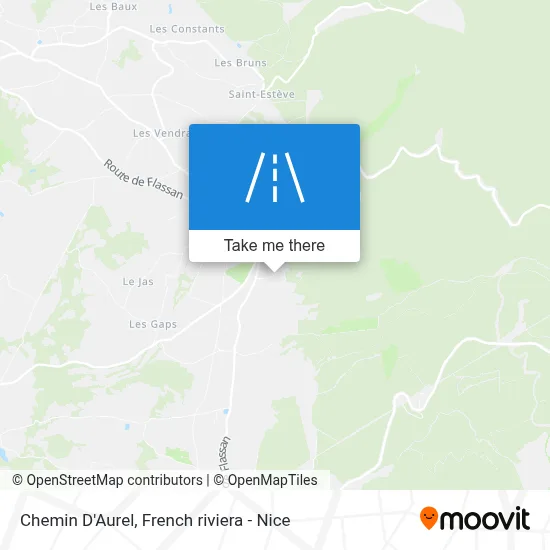 Chemin D'Aurel map