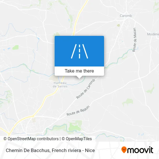 Chemin De Bacchus map