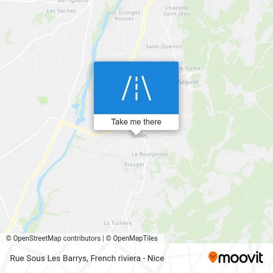 Rue Sous Les Barrys map