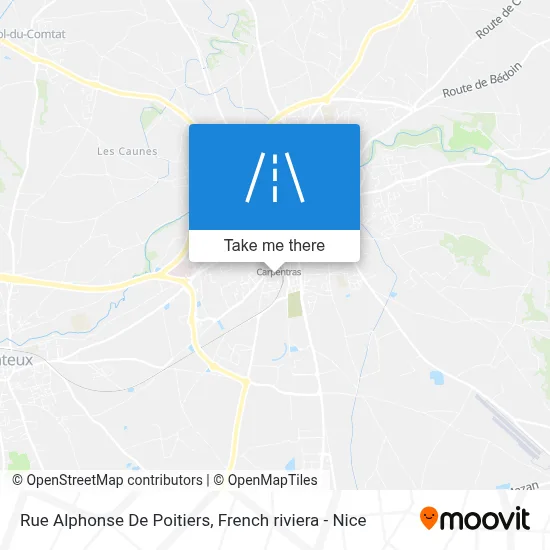 Rue Alphonse De Poitiers map