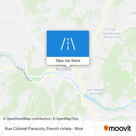 Mapa Rue Colonel Parazols