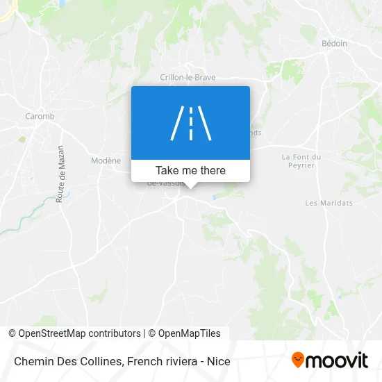 Chemin Des Collines map
