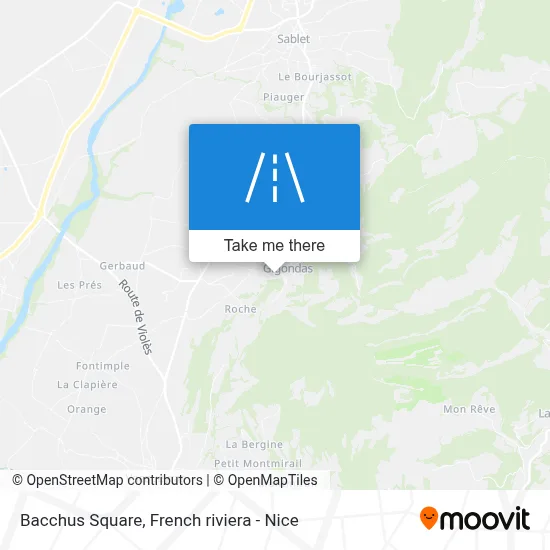 Place Bacchus map