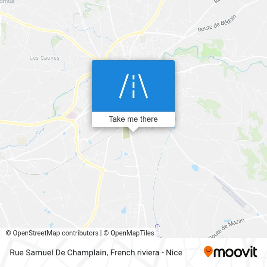 Rue Samuel De Champlain map