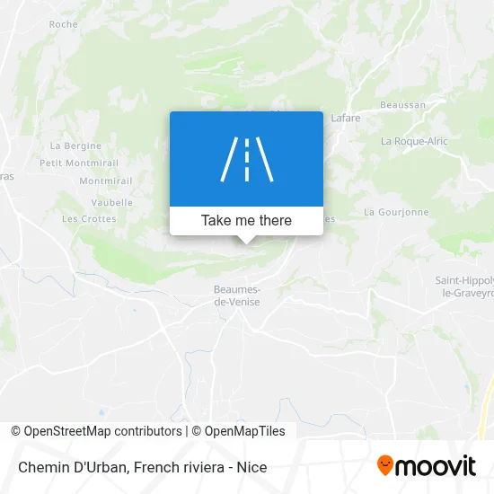 Chemin D'Urban map