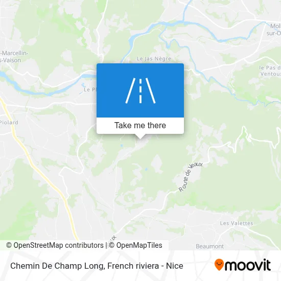 Chemin De Champ Long map