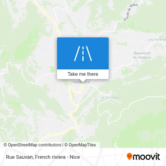 Mapa Rue Sauvan