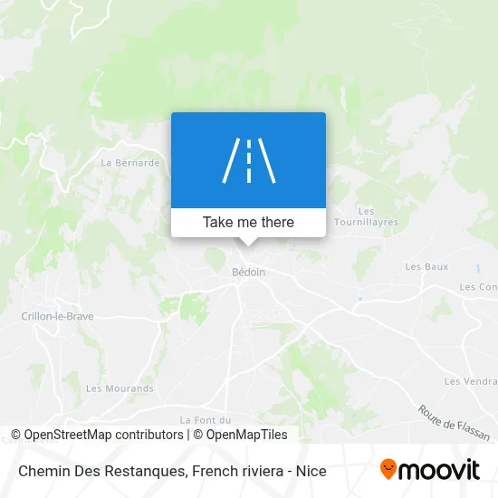 Chemin Des Restanques map