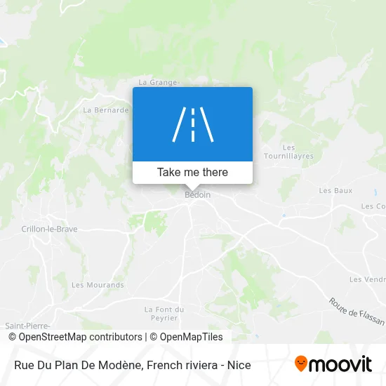 Mapa Rue Du Plan De Modène