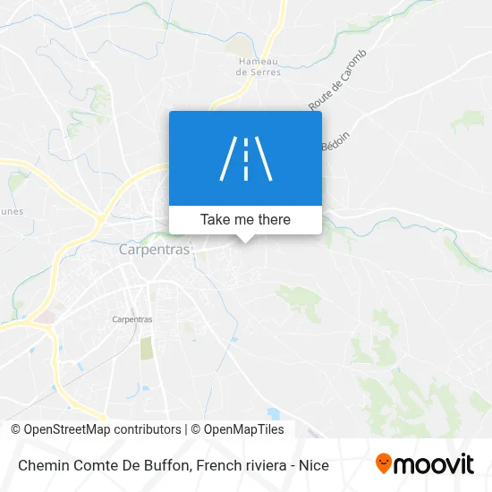 Chemin Comte De Buffon map