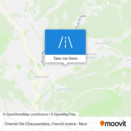 Chemin De Chausseribes map