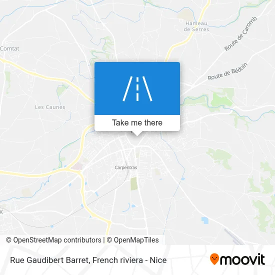 Rue Gaudibert Barret map