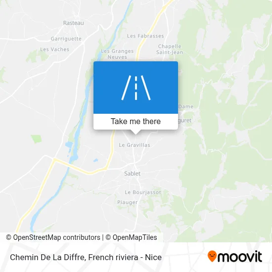 Chemin De La Diffre map