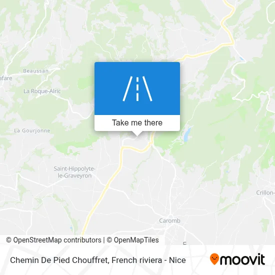 Chemin De Pied Chouffret map