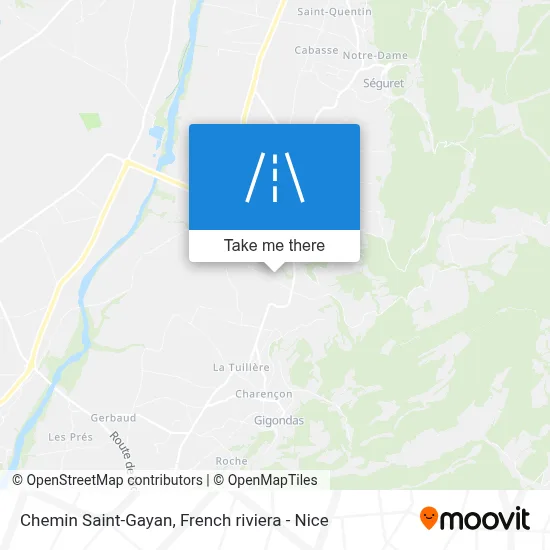 Chemin Saint-Gayan map