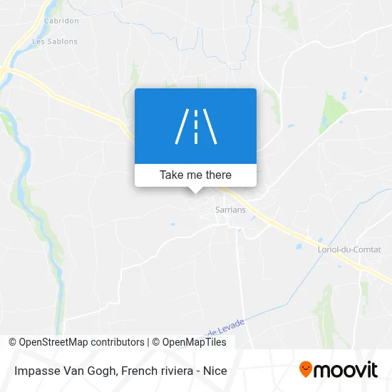 Impasse Van Gogh map