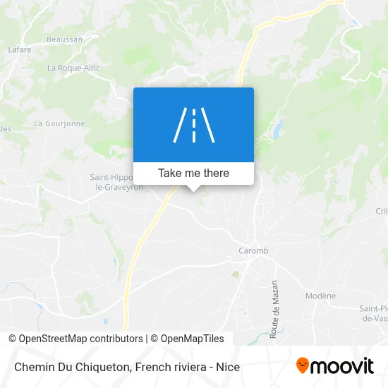 Mapa Chemin Du Chiqueton