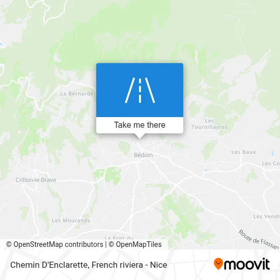Chemin D'Enclarette map