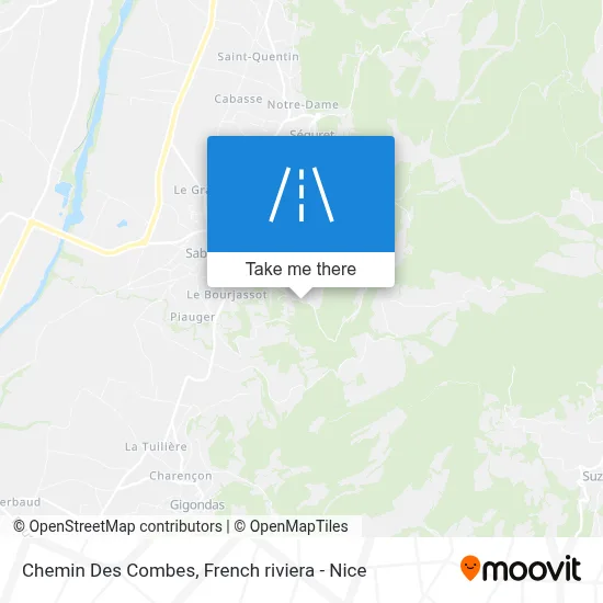 Chemin Des Combes map