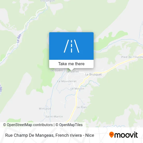 Rue Champ De Mangeas map