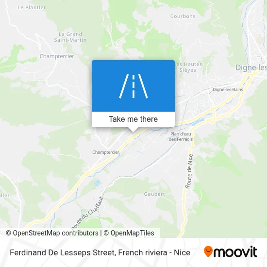 Mapa Rue Ferdinand De Lesseps