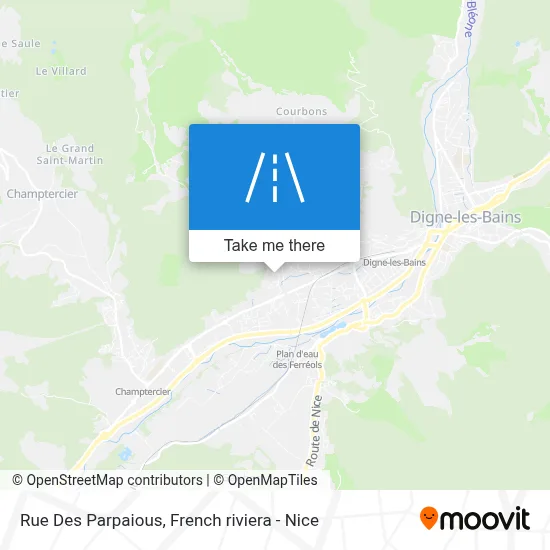 Rue Des Parpaious map