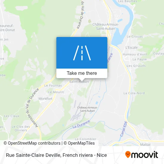Rue Sainte-Claire Deville map